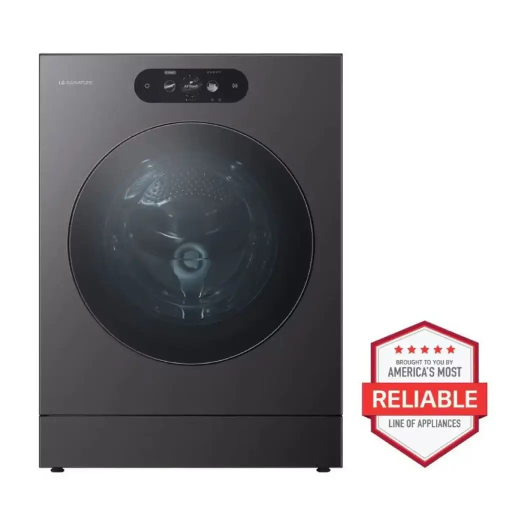 LG SIGNATURE 5.8 cu. ft. Mega Capacity Smart Front Load Washer with Built-In Intelligence, TurboWash® 360°, ezDispense® and Touch LCD Control