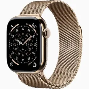 Apple Watch Series 11 Titanium Gold/Gold Milanese Loop