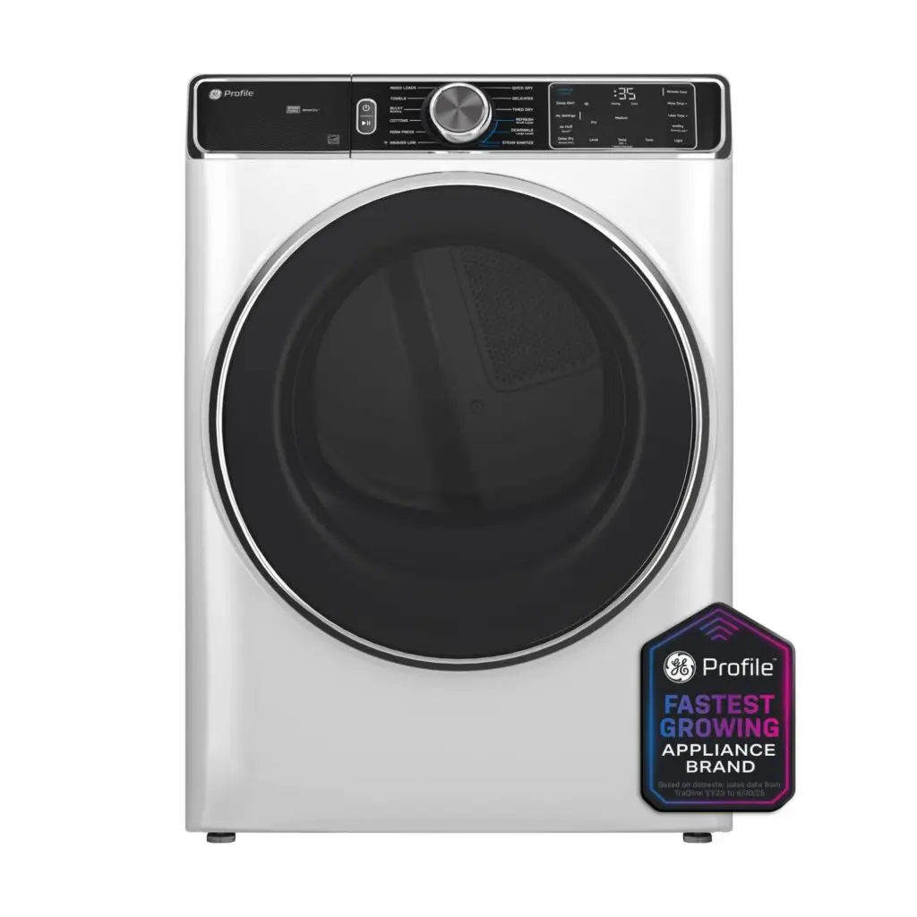 GE Profile™ 7.8 cu. ft. Capacity Smart Front Load Electric Dryer with Steam and Sanitize Cycle