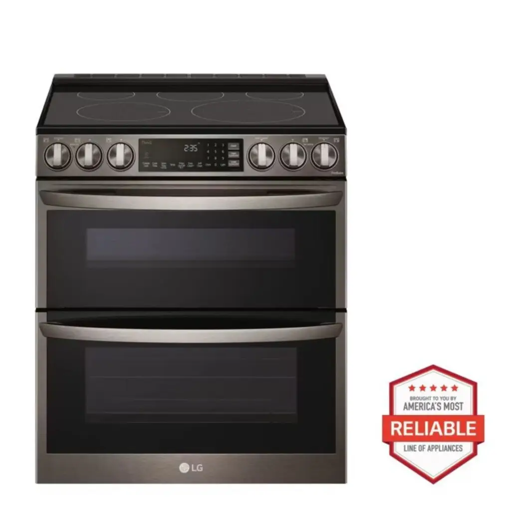 LG 7.3 cu. ft. Smart Electric Double Oven Slide-in Range with InstaView®, ProBake® Convection, Air Fry, and Air Sous Vide
